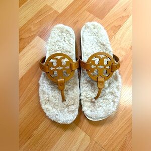 Tory Burch Miller Cloud Shearling size 10
